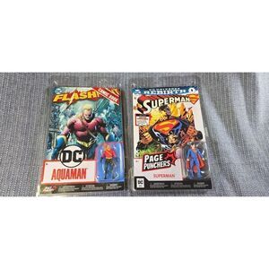 Aquaman Flashpoint and Superman Rebirth Page Punchers 3-Inch Figure & Comic